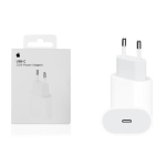 CARICABATTERIE CARICATORE SPINA ORIGINALE APPLE  PER IPHONE 11 / 12 / 13 / 14  / 15 / MINI / PRO / MAX / PLUS MHJE3ZM/A 20W USB-C MODEL A2347 BLISTER RETAIL