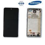 TOUCH SCREEN SCHERMO ORIGINALE SERVICE PACK CON FRAME PER SAMSUNG GALAXY A72 A725F / A72 5G A726B BLU VETRO LCD DISPLAY GH82-25463B