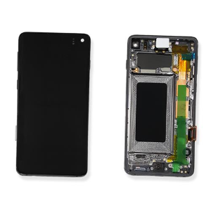 TOUCH SCREEN SCHERMO ORIGINALE SERVICE PACK PER SAMSUNG GALAXY S10 G973F NERO VETRO LCD DISPLAY CON FRAME GH82-18850A GH82-18835A