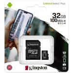 KINGSTON MICRO SD SCHEDA MEMORY CARD SDCS/2 32GB 100MB/S CANVAS SELECT PLUS 