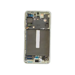 TOUCH SCREEN SCHERMO ORIGINALE SERVICE PACK PER SAMSUNG GALAXY S21 FE 5G G990B VERDE OLIVA CON FRAME VETRO LCD DISPLAY GH82-26414C / GH82-26420C / GH82-26590C