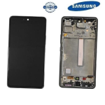 TOUCH SCREEN SCHERMO ORIGINALE SERVICE PACK CON FRAME PER SAMSUNG GALAXY A53 5G A536B NERO BLACK VETRO LCD DISPLAY GH82-28024A GH82-28025A