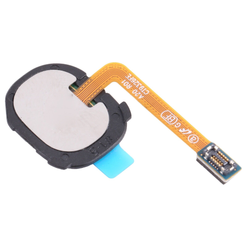 FLAT FLEX TASTO FINGERPRINT SENSORE IMPRONTA DIGITALE TOUCH ID PER SAMSUNG A20 SM-A205 NERO BLACK