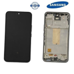 TOUCH SCREEN SCHERMO ORIGINALE SERVICE PACK PER SAMSUNG GALAXY A54 5G A546B NERO VETRO LCD DISPLAY CON FRAME GH82-31231A / GH82-31232A / GH82-31233A
