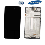 TOUCH SCREEN SCHERMO ORIGINALE SERVICE PACK PER SAMSUNG GALAXY A25 5G A256B NERO VETRO LCD DISPLAY CON FRAME GH82-33214A GH82-33215A