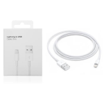 CAVO DATI LIGHTNING RICARICA USB 1 METRO BIANCO PER APPLE  IPHONE 6 / 6S / 7 / 8 / X / XS / XR / 11 / 12 / 13 / 14 / PRO / MAX / MINI  / PLUS