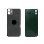 BACK COVER + ADESIVO FORO LARGO APPLE IPHONE 11 SCOCCA COPRIBATTERIA POSTERIORE BLACK NERO 