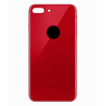 BACK COVER + ADESIVO FORO LARGO APPLE IPHONE 8 PLUS SCOCCA COPRIBATTERIA POSTERIORE RED ROSSO 