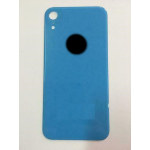 BACK COVER + ADESIVO FORO LARGO APPLE IPHONE XR SCOCCA COPRIBATTERIA POSTERIORE BLUE BLU 