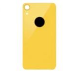 BACK COVER + ADESIVO FORO LARGO APPLE IPHONE XR SCOCCA COPRIBATTERIA POSTERIORE YELLOW GIALLO 