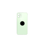 BACK COVER + ADESIVO FORO LARGO PER APPLE IPHONE 12 SCOCCA COPRIBATTERIA POSTERIORE GREEN VERDE 