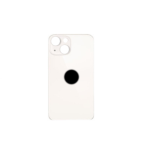 BACK COVER + ADESIVO FORO LARGO PER APPLE IPHONE 13 MINI SCOCCA COPRIBATTERIA POSTERIORE WHITE BIANCO