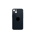 BACK COVER + ADESIVO FORO LARGO PER APPLE IPHONE 13 SCOCCA COPRIBATTERIA POSTERIORE NERO BLACK 