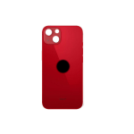 BACK COVER + ADESIVO FORO LARGO PER APPLE IPHONE 13 SCOCCA COPRIBATTERIA POSTERIORE RED ROSSO