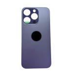 BACK COVER + ADESIVO FORO LARGO PER APPLE IPHONE 14 PRO MAX SCOCCA COPRIBATTERIA POSTERIORE VIOLA DEEP PURPLE 