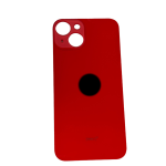 BACK COVER + ADESIVO FORO LARGO PER APPLE IPHONE 14 SCOCCA COPRIBATTERIA POSTERIORE RED ROSSO