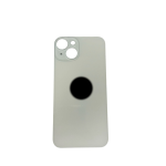 BACK COVER + ADESIVO FORO LARGO PER APPLE IPHONE 14 SCOCCA COPRIBATTERIA POSTERIORE WHITE BIANCO