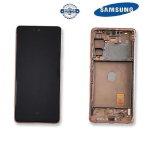 TOUCH SCREEN SCHERMO ORIGINALE SERVICE PACK PER SAMSUNG GALAXY S20 FE 4G G780 / S20 FE 5G G781 CLOUD ORANGE ARANCIONE CON FRAME VETRO LCD DISPLAY GH82-24219A / GH82-24220A / GH82-31328F / GH82-31329F