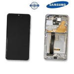 TOUCH SCREEN SCHERMO ORIGINALE SERVICE PACK PER SAMSUNG GALAXY S20 ULTRA G988B COSMIC GRAY GRIGIO CON FRAME VETRO LCD DISPLAY GH82-31441A / GH82-31442A / GH82-31444A / GH82-31445A