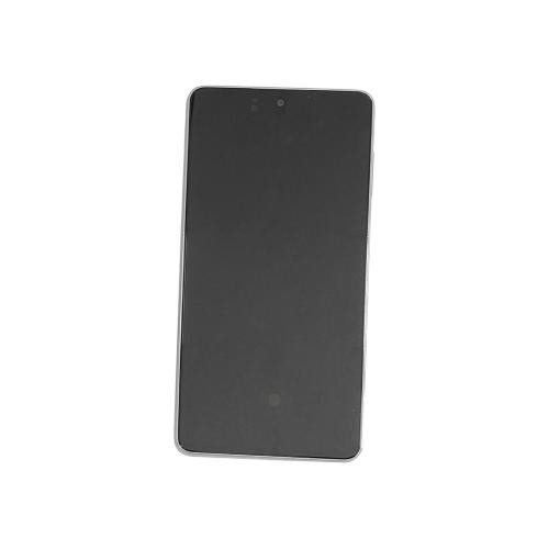 TOUCH SCREEN SCHERMO ORIGINALE SERVICE PACK PER SAMSUNG GALAXY A73 A736B BIANCO WHITE CON FRAME VETRO LCD DISPLAY GH82-28686B / GH82-28884B