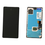 TOUCH SCREEN SCHERMO ORIGINALE SERVICE PACK PER GOOGLE PIXEL 7 GVU6C GQML3 VETRO LCD DISPLAY CON FRAME NERO NERO G949-00322-01