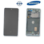 TOUCH SCREEN SCHERMO ORIGINALE SERVICE PACK PER SAMSUNG GALAXY S20 FE 4G G780F / S20 FE 5G G781B VERDE CLOUD MINT GREEN VETRO LCD DISPLAY GH82-24220D / GH82-24219D / GH82-31328D / GH82-31329D