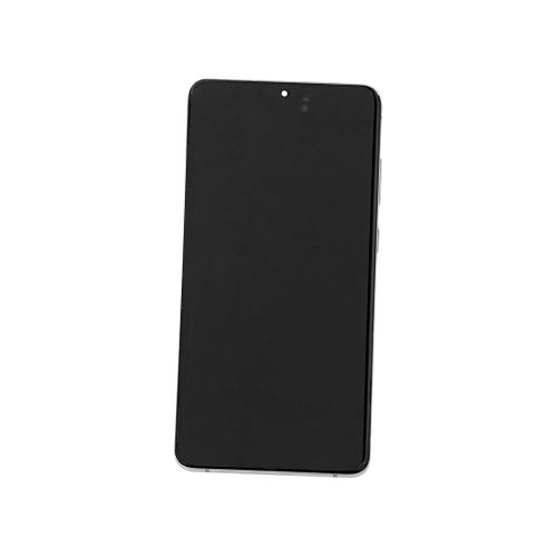 TOUCH SCREEN SCHERMO ORIGINALE SERVICE PACK PER SAMSUNG GALAXY S20 PLUS G985F G986B BIANCO WHITE VETRO LCD DISPLAY CON FRAME GH82-31441B / GH82-31442B / GH82-31445B