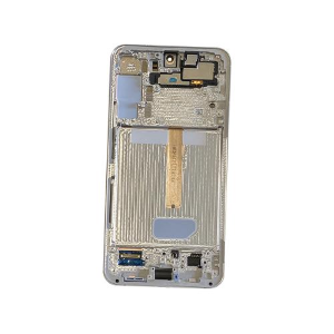 TOUCH SCREEN SCHERMO ORIGINALE SERVICE PACK PER SAMSUNG GALAXY S22 PLUS S906B BIANCO / CREAM / SKY BLUE CON FRAME VETRO LCD DISPLAY GH82-27500B / GH82-27501B