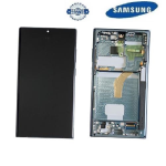 TOUCH SCREEN SCHERMO ORIGINALE SERVICE PACK PER SAMSUNG GALAXY S22 ULTRA S908B VERDE CON FRAME VETRO LCD DISPLAY GH82-27488D / GH82-27489D