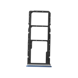 CARRELLO PORTA LETTORE SIM + MICRO SD CARD READER PER XIAOMI REDMI 10A BLU