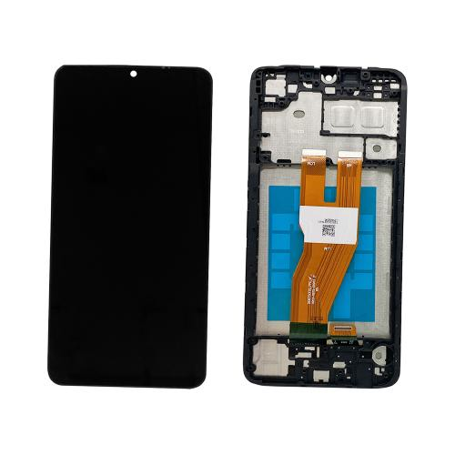 TOUCH SCREEN SCHERMO PER SAMSUNG GALAXY A05 A055F NERO VETRO LCD DISPLAY CON FRAME