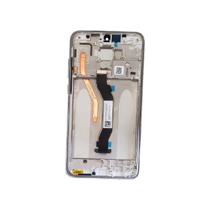 TOUCH SCREEN SCHERMO PER XIAOMI REDMI NOTE 8 PRO VETRO LCD DISPLAY CON FRAME SILVER