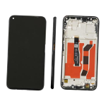 TOUCH SCREEN SCHERMO PER HUAWEI P40 LITE VETRO LCD DISPLAY CON FRAME NERO