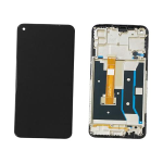 DISPLAY LCD PER OPPO A72 5G PDYM20 PDYT20 / A73 5G CPH2161 TOUCH SCREEN SCHERMO VETRO CON FRAME NERO 