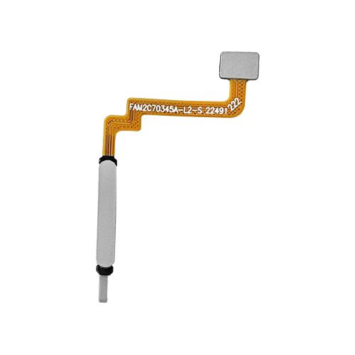 FLAT FLEX TASTO FINGERPRINT SENSORE IMPRONTA DIGITALE TOUCH ID PER XIAOMI REDMI NOTE 10 5G BIANCO