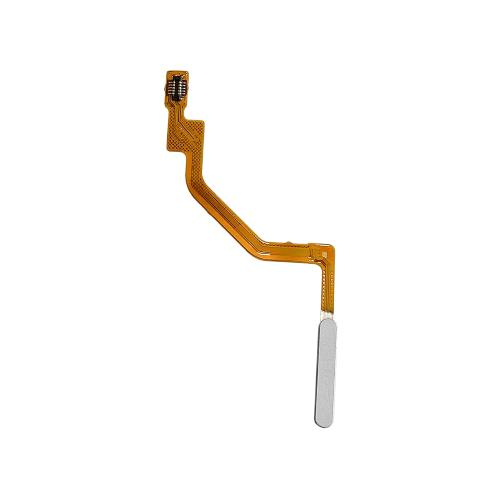 FLAT FLEX TASTO FINGERPRINT SENSORE IMPRONTA DIGITALE TOUCH ID PER XIAOMI REDMI NOTE 9S / NOTE 9 PRO BIANCO