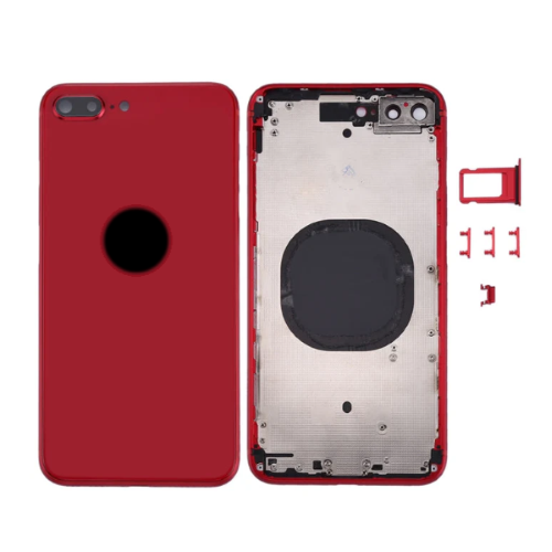 SCOCCA COMPLETA CON TELAIO POSTERIORE BACK COVER COPRIBATTERIA PER APPLE IPHONE 8 PLUS ROSSO RED 