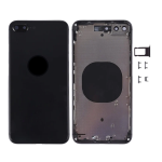 SCOCCA COMPLETA CON TELAIO POSTERIORE BACK COVER COPRIBATTERIA PER APPLE IPHONE 8 PLUS NERO BLACK