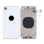 SCOCCA COMPLETA CON TELAIO POSTERIORE BACK COVER COPRIBATTERIA PER APPLE IPHONE XR BIANCO WHITE