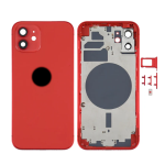 SCOCCA COMPLETA CON TELAIO POSTERIORE BACK COVER COPRIBATTERIA PER APPLE IPHONE 12 ROSSO RED