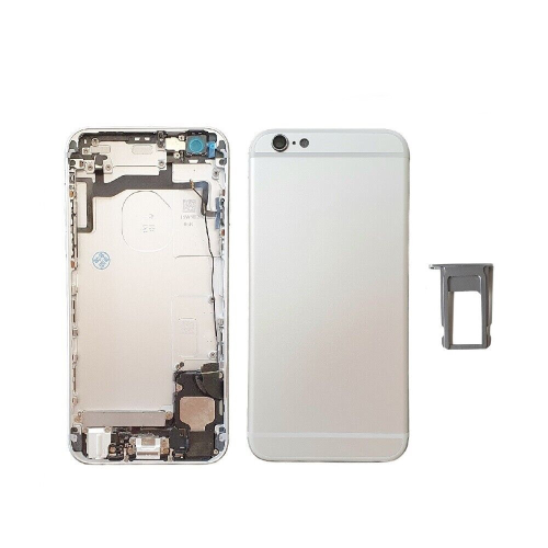 SCOCCA COMPLETA CON TELAIO POSTERIORE BACK COVER COPRIBATTERIA PER APPLE IPHONE 6 SILVER