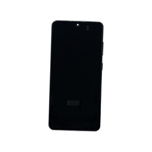 TOUCH SCREEN SCHERMO SOFT OLED PER SAMSUNG GALAXY S20 G980F G981B VETRO LCD DISPLAY CON FRAME GRIGIO