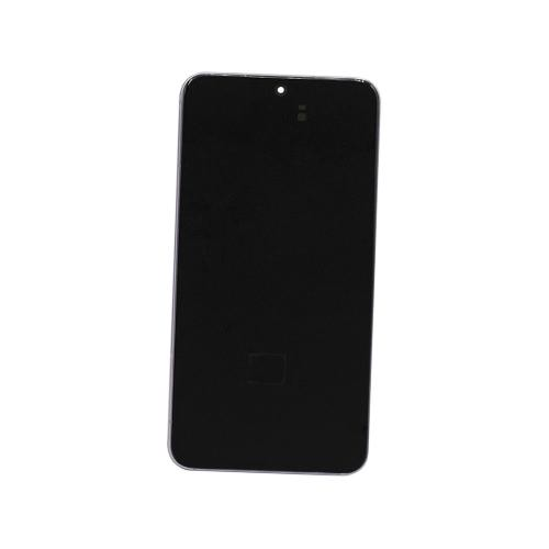 TOUCH SCREEN SCHERMO ORIGINALE SERVICE PACK PER SAMSUNG GALAXY S22 S901B BORA PURPLE / VIOLA CON FRAME VETRO LCD DISPLAY GH82-27520F / GH-8227521F / GH82-27521G
