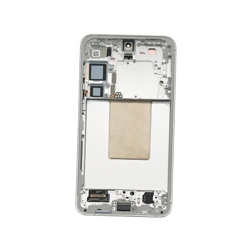 TOUCH SCREEN SCHERMO ORIGINALE SERVICE PACK PER SAMSUNG GALAXY S24 PLUS 5G S926B GRIGIO / MARBLE GREY CON FRAME VETRO LCD DISPLAY GH82-33410B