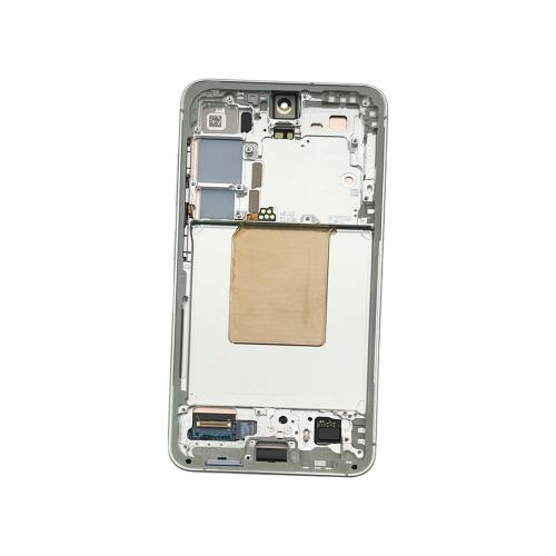 TOUCH SCREEN SCHERMO ORIGINALE SERVICE PACK PER SAMSUNG GALAXY S24 5G S921B VERDE CON FRAME VETRO LCD DISPLAY GH82-33287E