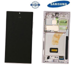 TOUCH SCREEN SCHERMO ORIGINALE SERVICE PACK PER SAMSUNG GALAXY S23 ULTRA 5G S918B LAVANDA / LAVANDER LIGHT PINK CON FRAME VETRO LCD DISPLAY GH82-30465D / GH82-30466D