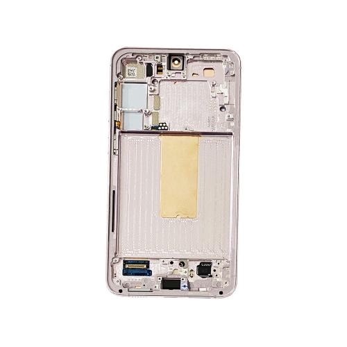 TOUCH SCREEN SCHERMO ORIGINALE SERVICE PACK PER SAMSUNG GALAXY S23 PLUS 5G S916B VIOLA / LAVANDER LIGHT PINK CON FRAME VETRO LCD DISPLAY GH82-30476D / GH82-30477D / GH82-31123D