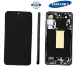 TOUCH SCREEN SCHERMO ORIGINALE SERVICE PACK PER SAMSUNG GALAXY S23 PLUS 5G S916B NERO / GRAPHITE BLACK CON FRAME VETRO LCD DISPLAY GH82-30476E / GH82-30477E / GH82-31123E