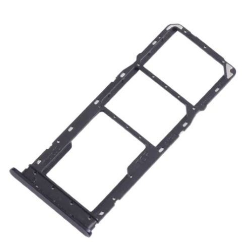 CARRELLO PORTA LETTORE DUAL SIM MICRO SD CARD READER SAMSUNG PER A055 A05 BLACK NERO