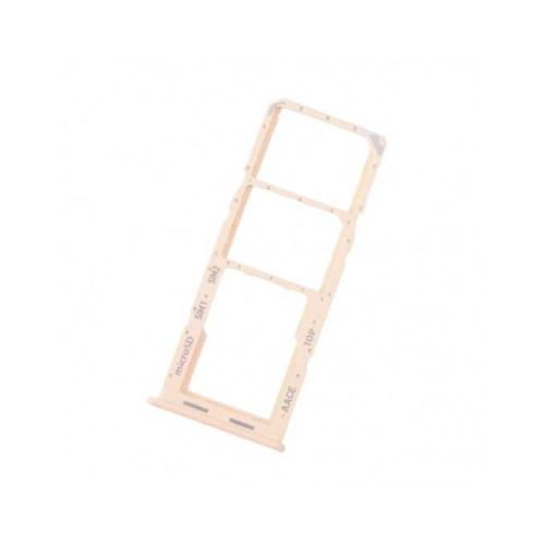 CARRELLO PORTA LETTORE DUAL SIM MICRO SD CARD READER SAMSUNG PER A135 / A137 A13 4G ORO GOLD